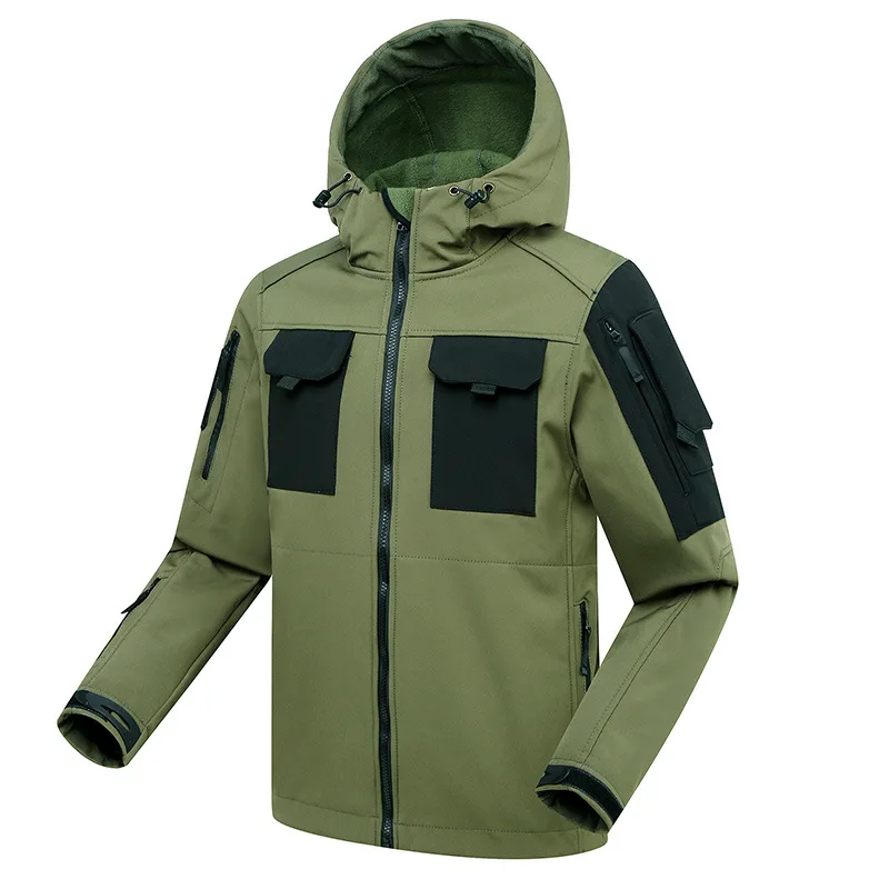 ARC Bird moda función Casual escarabajo táctico Hardshell impermeable a prueba de viento al aire libre ejército ventilador impermeable chaqueta con capucha - imagen 2