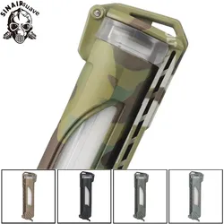 Caja de almacenamiento de batería táctica MOLLE, funda de transporte de batería portátil, bolsa para revistas al aire libre adecuada para baterías CR123/AAA/AA