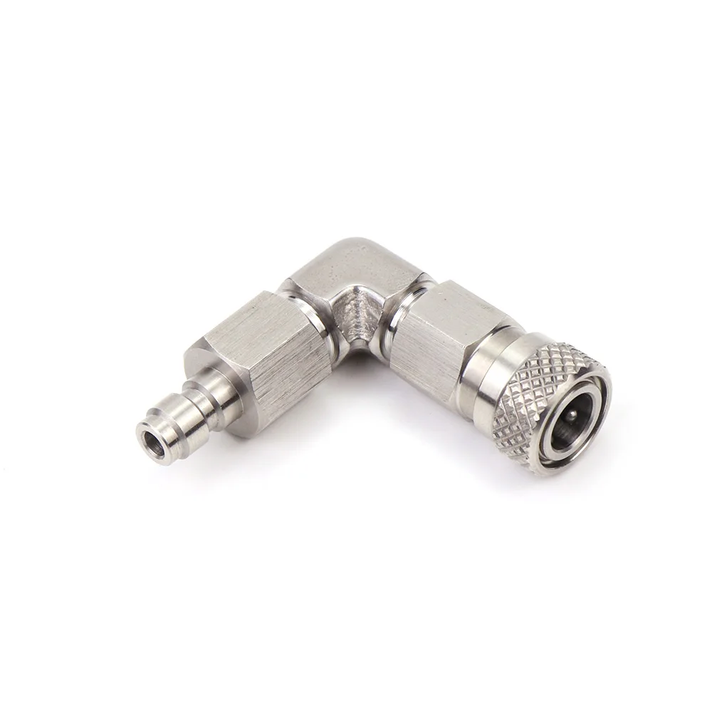 Racor de conexión rápida 90º macho-hembra para airsoft táctico - imagen 2
