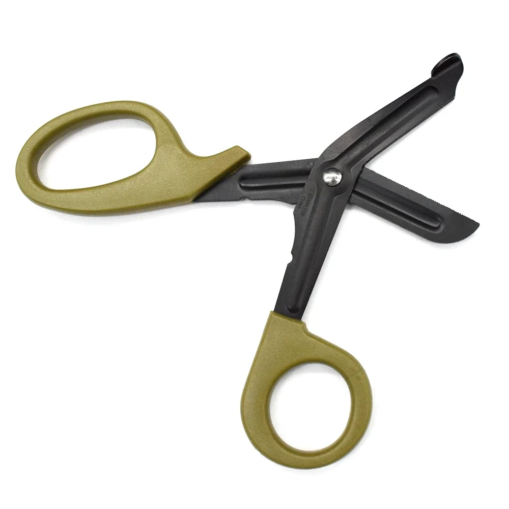 1/2 Uds. Nuevas tijeras de vida de dientes finos EMT para tijeras de rescate médico de emergencia fáciles de llevar al aire libre - imagen 4