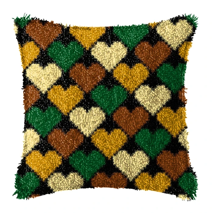 Kit de gancho de pestillo con estampado de leopardo, paquete de almohada de nudo Vintage, Kits de gancho de pestillo de bordado, fundas de almohada de cojín de flores Datura - imagen 5