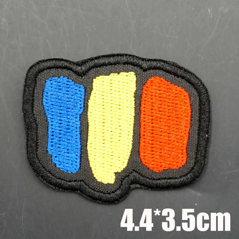 Parches bordados con bandera de Rusia, Rumania, Portugal, con gancho para coser, respaldo para ropa, mochila, gorras, apliques DIY - imagen 3