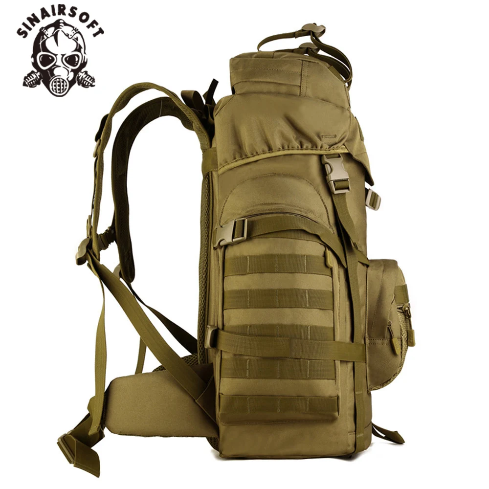 Mochila táctica militar de gran capacidad para exteriores, bolsa deportiva del ejército de 60L, para viaje, Camping, caza, senderismo - imagen 3