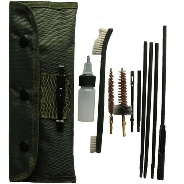 Kit de limpieza de pistola táctica AR15 M16, limpiador de orificios de calibre 5,56.223.308 para Rifle de carabina Ruger 10/22 Juego de cepillos para Rifle - imagen 3