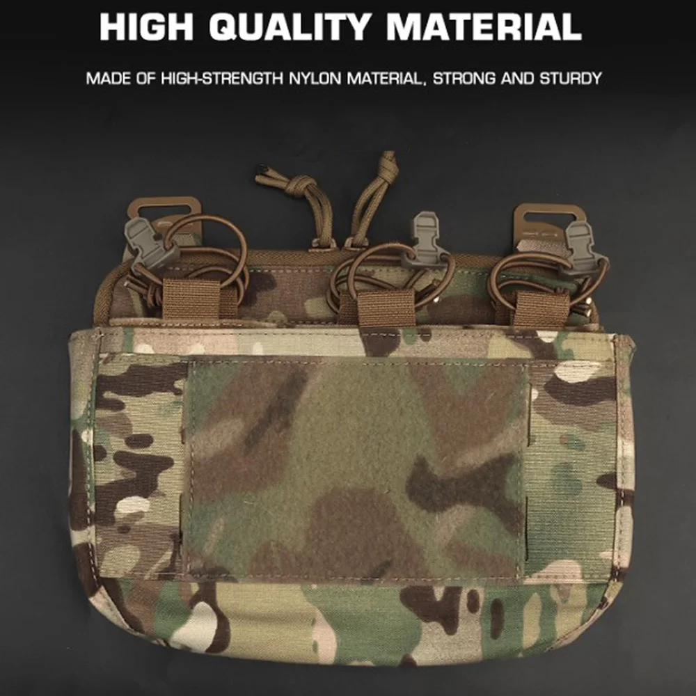 Bolso táctico VULPO con solapa frontal, bolsa de Triple revista, Kangroo para FCPC FCSK, portador de placa, chaleco, aparejo de pecho - imagen 3