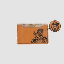 Titular de la tarjeta de identificación Paquete de tarjeta de almacenamiento portátil de camuflaje táctico