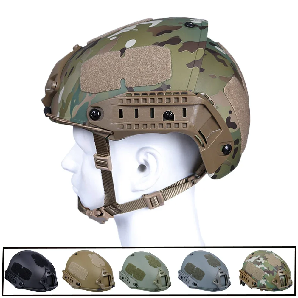 Casco táctico 2 en 1, casco Airsoft medio cubierto, estilo AF, Paintball CS, casco protector de combate, equipo de ciclismo al aire libre - imagen 3