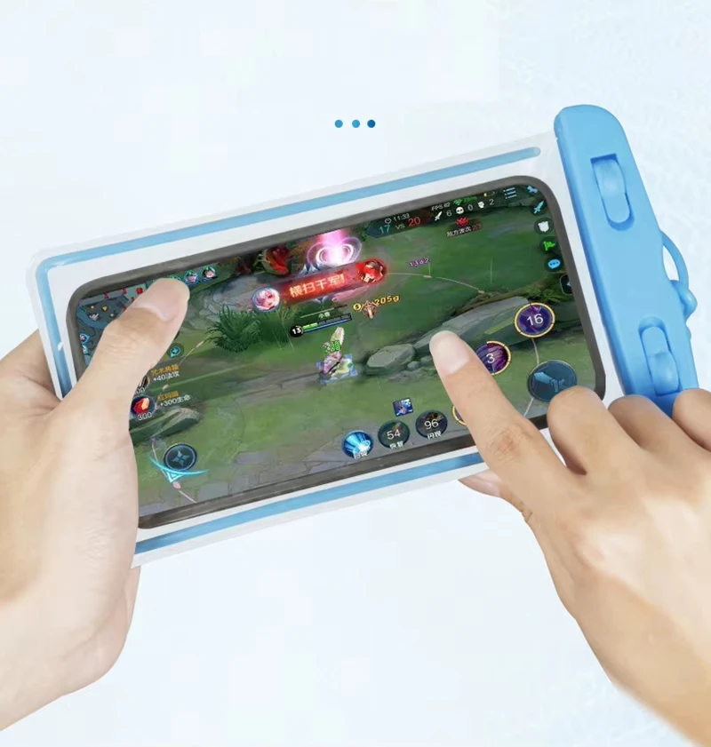 Bolsa impermeable subacuática para teléfono móvil, bolsa sellada transparente para nadar y bucear, 1 ud. - imagen 2