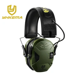 YHKEMA-protección auditiva para tiro electrónico, amplificación de sonido, orejera antiruido, defensa auditiva profesional para caza, deporte al aire libre