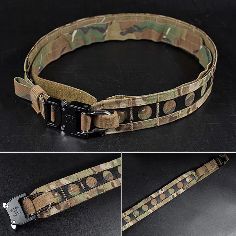 VULPO-cinturón táctico Molle de 2 pulgadas para hombre, cinturón con hebilla de Metal, ligero, equipo de caza Airsoft - imagen 4