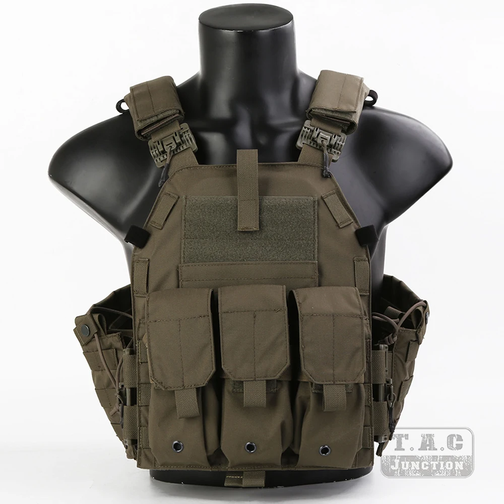 Emerson LBT-6094K chaleco de asalto táctico faja instantánea de alta velocidad/correa para el hombro portador de placa de liberación rápida Ranger verde