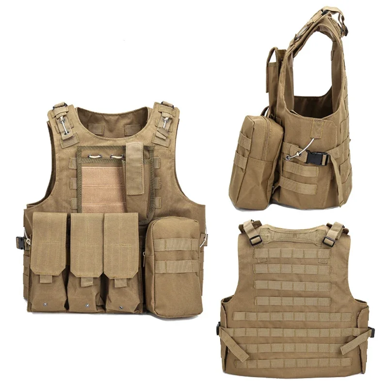 Chaleco táctico militar de camuflaje para Airsoft, chaleco Molle de combate, portador de placa de asalto, ropa de tiro al aire libre, accesorios de caza - imagen 3