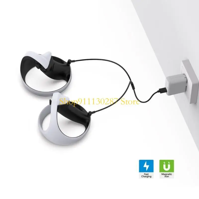 J1HC Cable carga Magnético para controlador Línea cargador rápido 2 en 1 USB - imagen 3