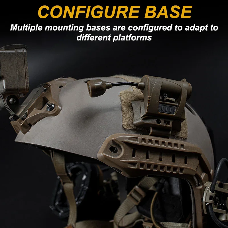 Luz táctica para casco, 4 modos, verde, rojo, IR, lámpara láser para casco, ahorro de energía, casco Airsoft, antorcha, accesorios para caza Airsoft - imagen 4