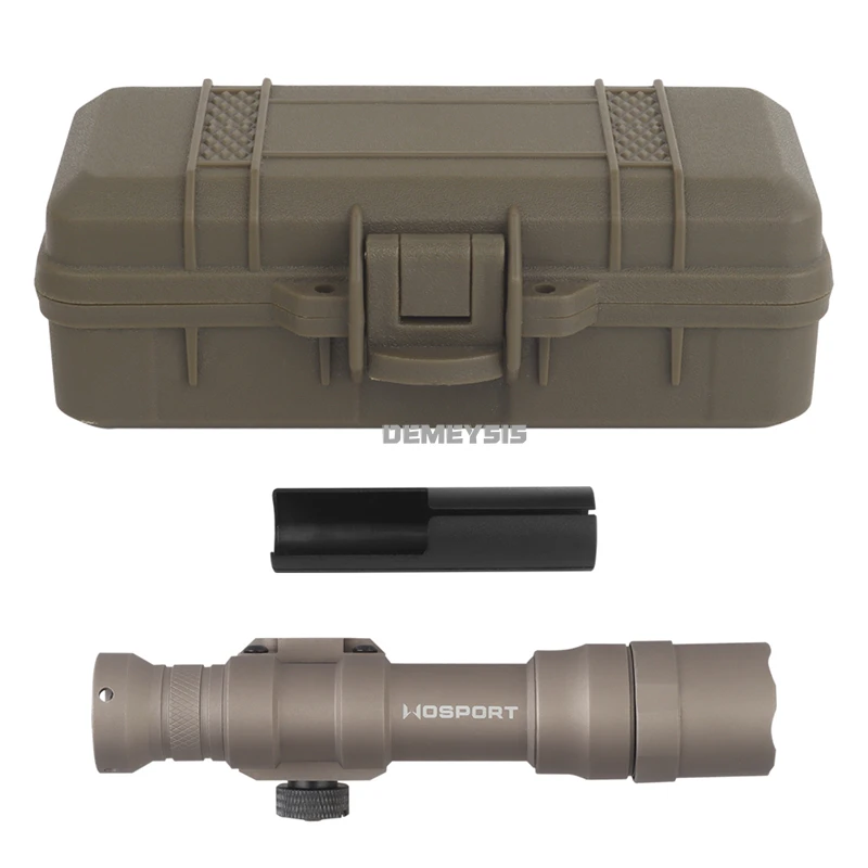 Juego de linterna táctica para caza, luz de explorador compatible con riel Picatinny, caza al aire libre, tiro, Rifles de combate, luz colgante de 800 lúmenes - imagen 2