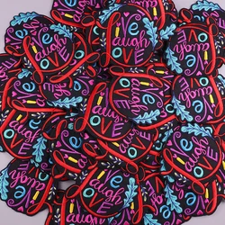 Parches bordados letras hippie aventura termoadhesivos planchar coser