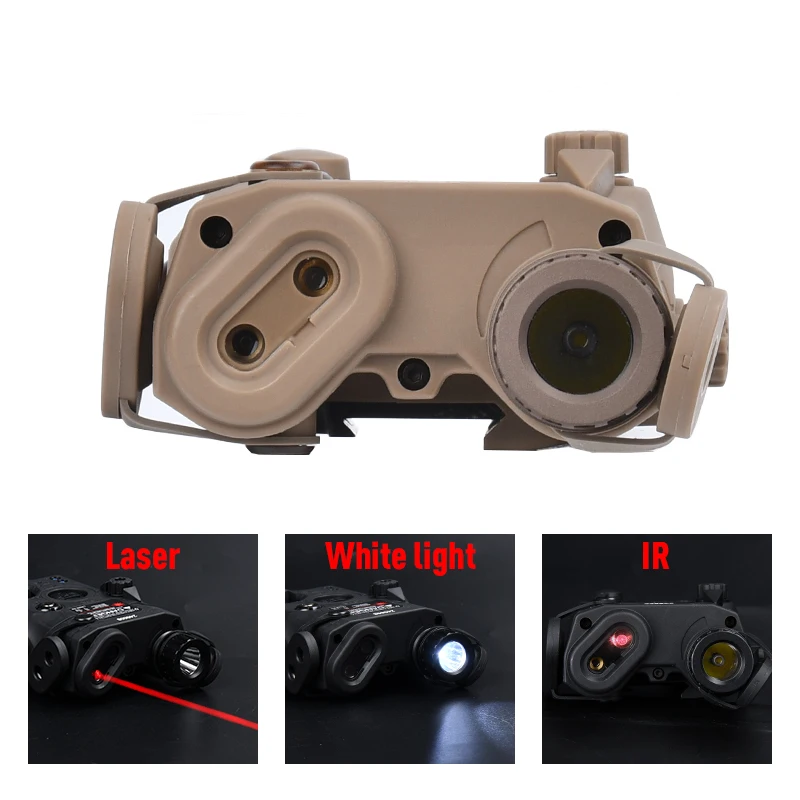 WADSN-linterna táctica UHP PEQ-15 IR, punto rojo, verde, azul, Arma de caza, estroboscópica, LED blanca, compatible con riel de 20mm - imagen 3