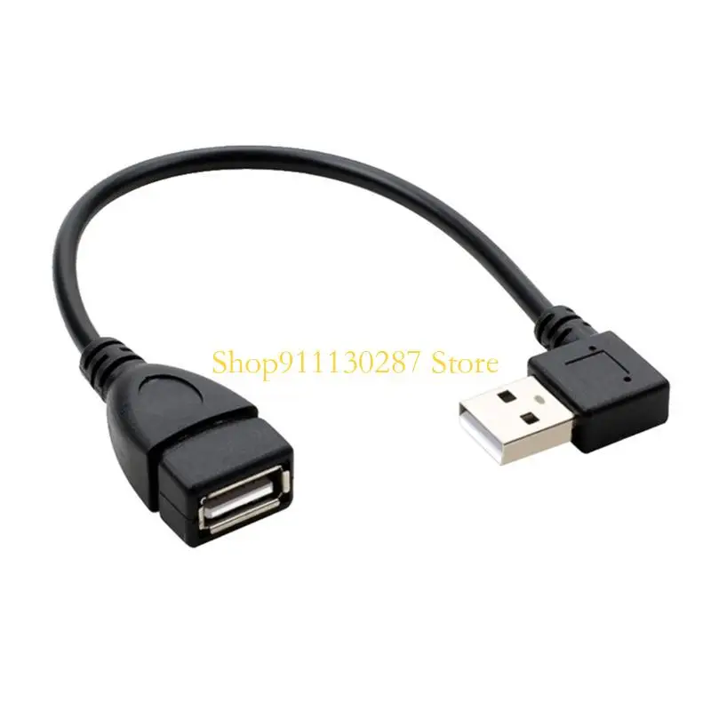 J1HC USB 2,0 Cable alimentación macho a Cable extensión adaptador 90 grados para teclado ratón carga datos - imagen 4