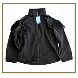 PCU L5 traje de asalto táctico concha suave negra nailon senderismo