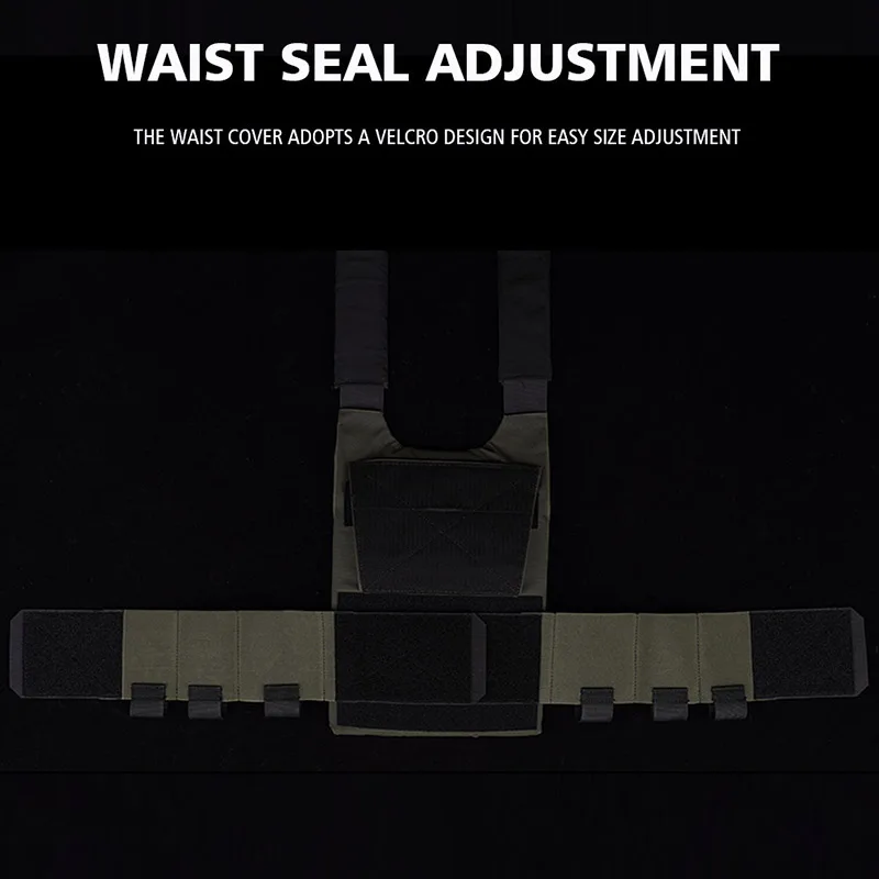 Conjunto de portador de placa de chaleco táctico ligero con Clip Triple para revistas bolsa elástica bolsa de almacenamiento de dulces hebilla de 2,5 CM - imagen 3