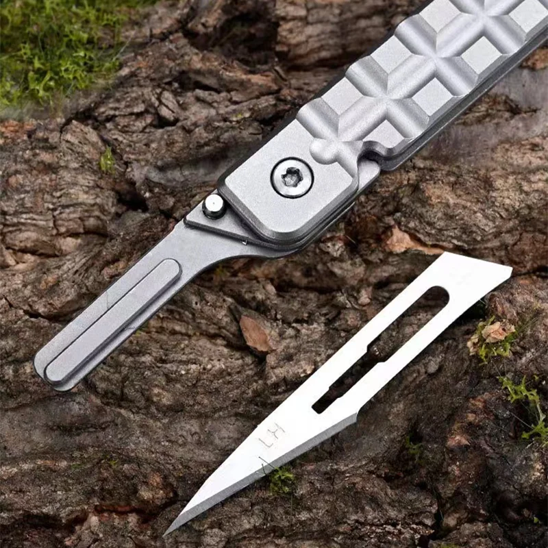 Cuchillo táctico mini plegable de acero inoxidable para llavero - imagen 5