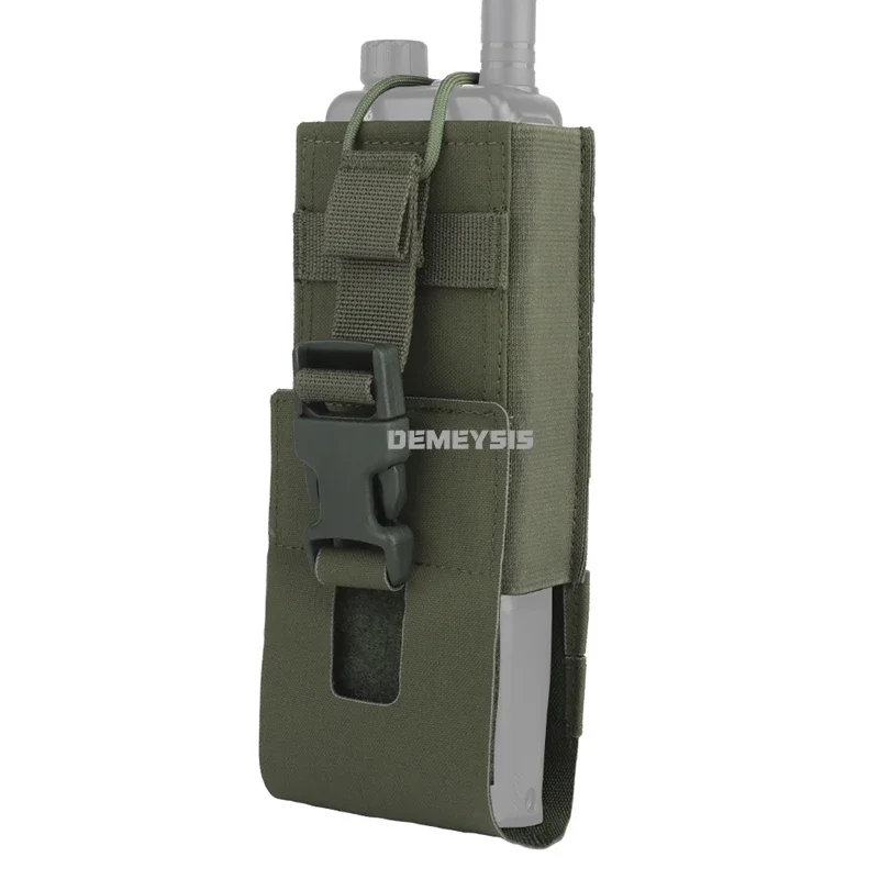 Bolsa de Radio táctica portátil para caza al aire libre, soporte para Walkie Talkie, tiro CS, interfono de combate, bolsa colgante Molle - imagen 2