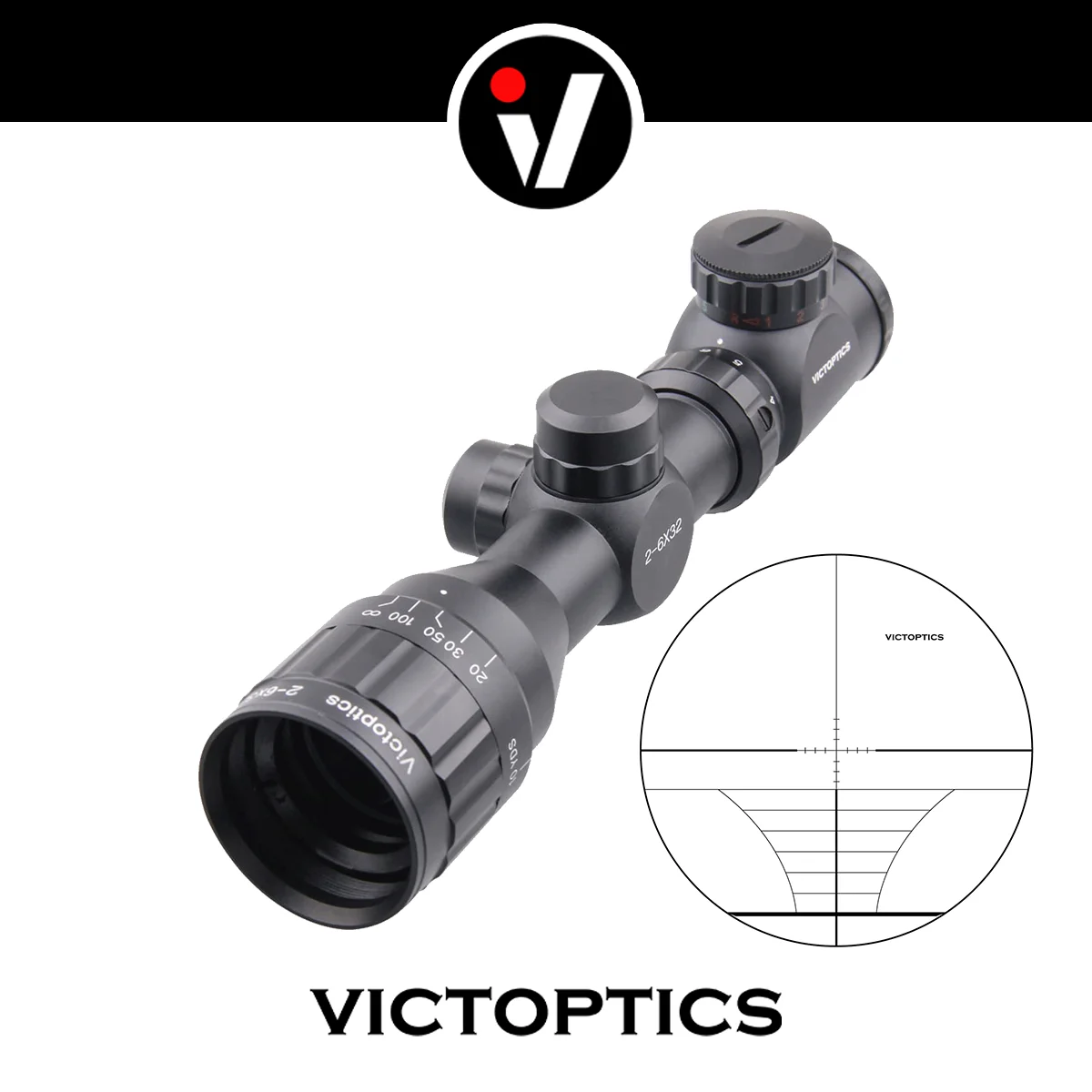 VictOptics Mira telescópica SFP con telémetro y retícula para rifle