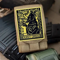 De Cracovia Anime moral insignia parche militar emblema táctico Punk Animal inspirador impreso gancho y bucle parches mochila pegatina