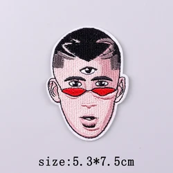 Parche Bordado Bad Bunny – Para Coser o Planchar en Ropa