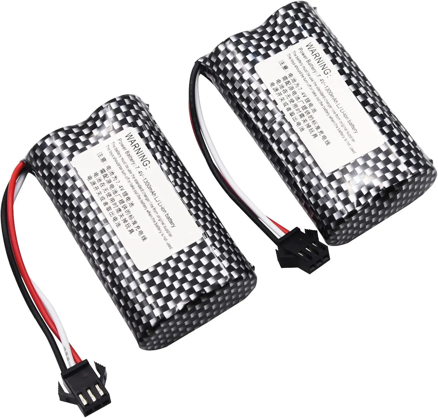 Batería de iones de litio recargable, enchufe de SM-3P con cargador para MN82, MN128, MN78, Control remoto, coche, Huina 7,4, camión RC, 1300 V, 1575 mAh, 10C - imagen 5