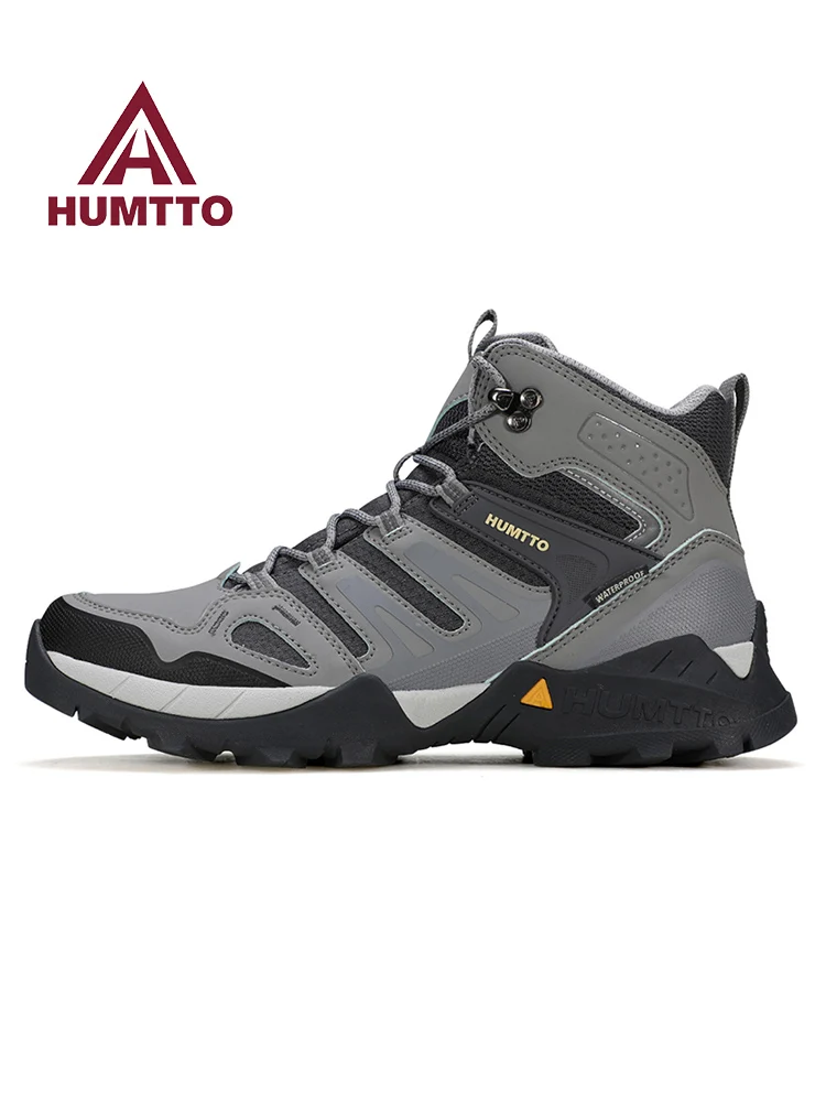 Zapatos de senderismo HUMTTO, botas de caza impermeables para hombre, botas tácticas de combate en el desierto, botas de trekking al tobillo, zapatillas cálidas de cuero de vaca para hombre - imagen 3