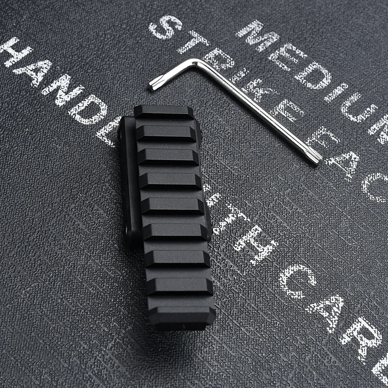 8 ranuras WADSN táctico 20mm picatinny Rail Scope montaje vista soporte de elevación de altura Horizontal Metal CNC Airsoft equipo de caza - imagen 5