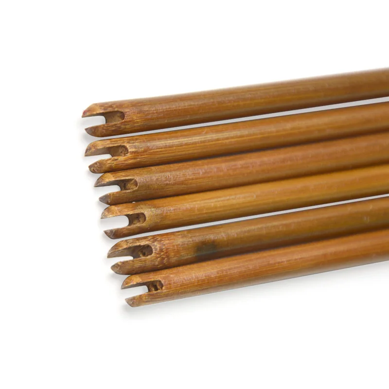 12 Uds. Eje de flecha de bambú de 80/83/85cm OD 7/8/9mm eje de flecha de tiro con arco largo arco tradicional caza flecha DIY varilla - imagen 4