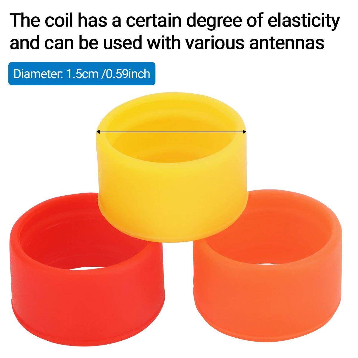 Bobina de tensión liviana específica de antena compatible con Baofeng BF-888S UV-5R UV-5RH UV-21PRO Quansheng k6 k5(8) con 7 colores - imagen 3