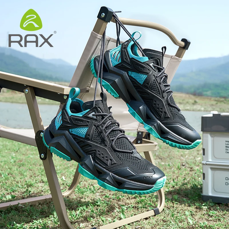 Rax zapatos de senderismo para hombre, botas de caza transpirables, Zapatillas de malla para deportes al aire libre, zapatos de Trekking casuales de montaña ligeros - imagen 4