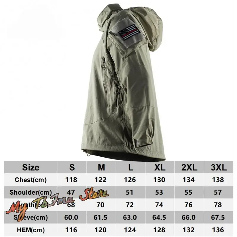 Chaqueta Táctica PCU L5 Nailon Impermeable con Capucha - imagen 3