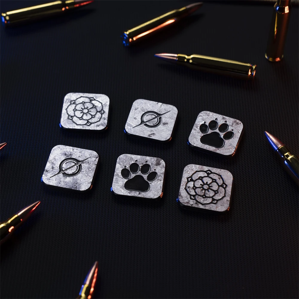 Parche de fibra de carbono Silver Comet War Bears Epiphyllum, insignia cuadrada táctica, apliques DIY para decoración de ropa y mochila - imagen 4