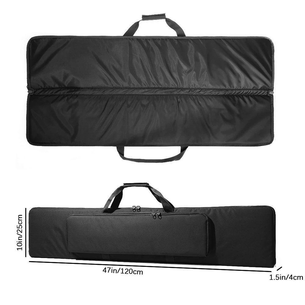 Bolsa táctica para Rifle de 47 ", funda suave para Rifle de caza, bolsa de almacenamiento para pistola, funda de transporte para pistola Airsoft con correa para el hombro para tiro de caza - imagen 5