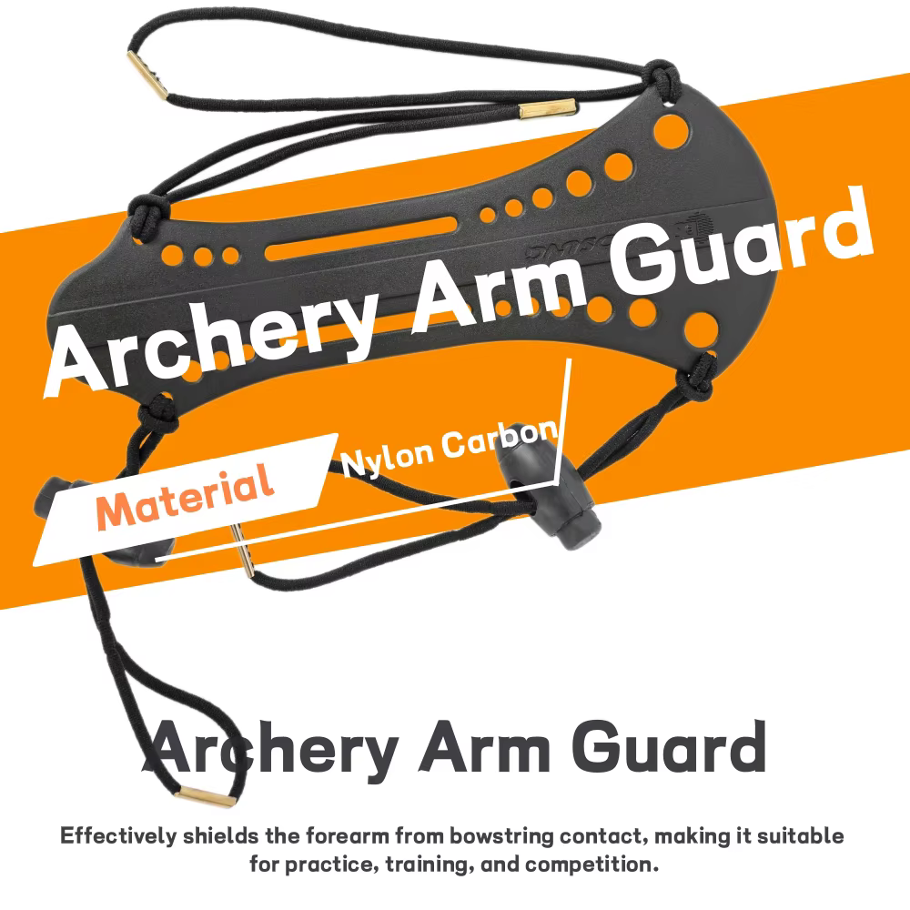 Protector de Brazo Nailon Carbono Ajustable para Tiro con Arco - imagen 3