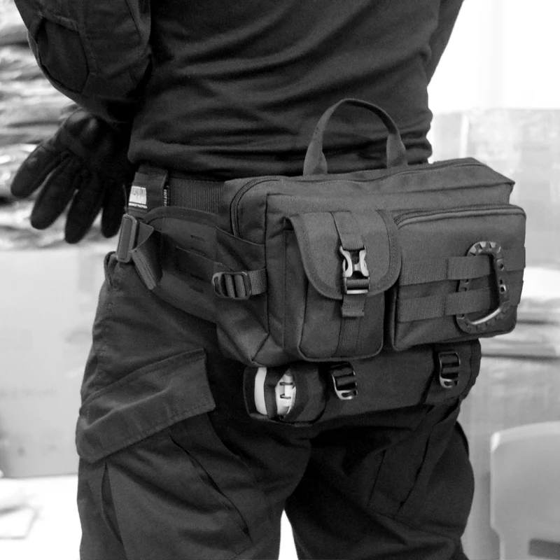 Bolsa pesca táctica impermeable con eslinga y soporte caña - imagen 4