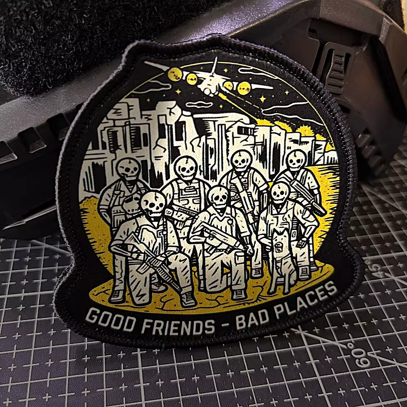 Parche Táctico Reaper Guerreros Gancho Bucle Militar - imagen 5