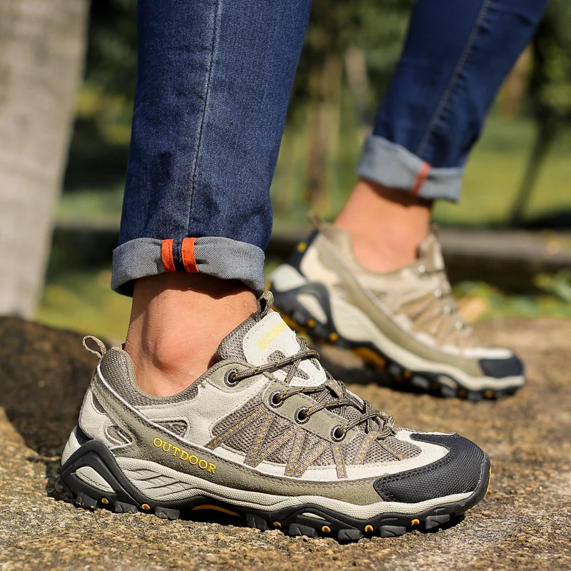 HIKEUP-zapatos deportivos de alta calidad para hombre y mujer, calzado informal impermeable y cómodo para caminar, entretenimiento deportivo - imagen 5