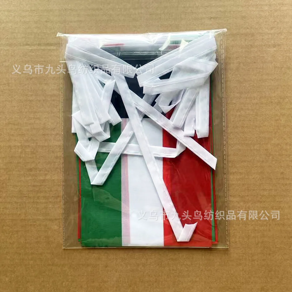 Banderines de Kuwait de poliéster para guirnalda de fiesta - imagen 4