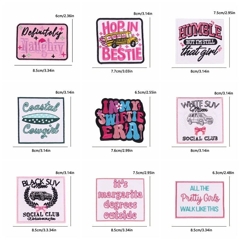 Parche termoadhesivo vaquero western letras rosa para chaqueta y gorra - imagen 2