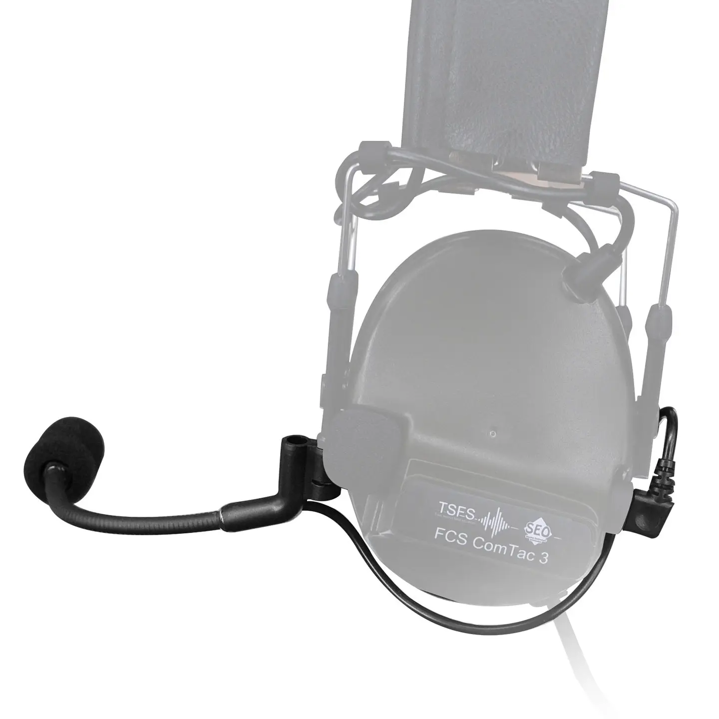 Auriculares tácticos micrófono y parches intercambiables para juegos - imagen 4