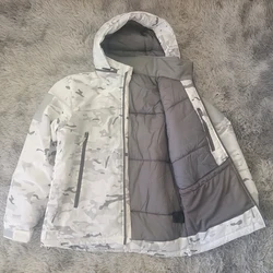 Chaqueta polar táctica invierno camuflaje para nieve y esquí hombre