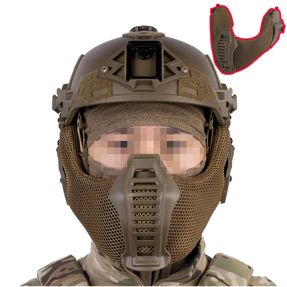 Casco táctico protector bucal para cascos Wendy 3,0 caza Airsoft CS equipo de entrenamiento accesorios para casco de Paintball - imagen 2