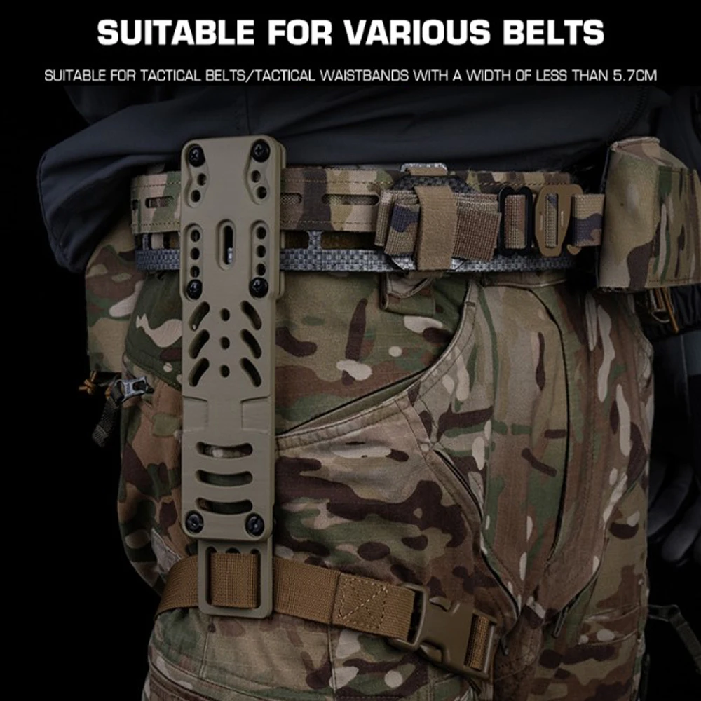 Adaptador de funda Modular para pistola táctica 2,0, plataforma de transporte de pierna caída de segunda generación, Compatible con Metal, plataforma de cinturón de liberación rápida QLS - imagen 5