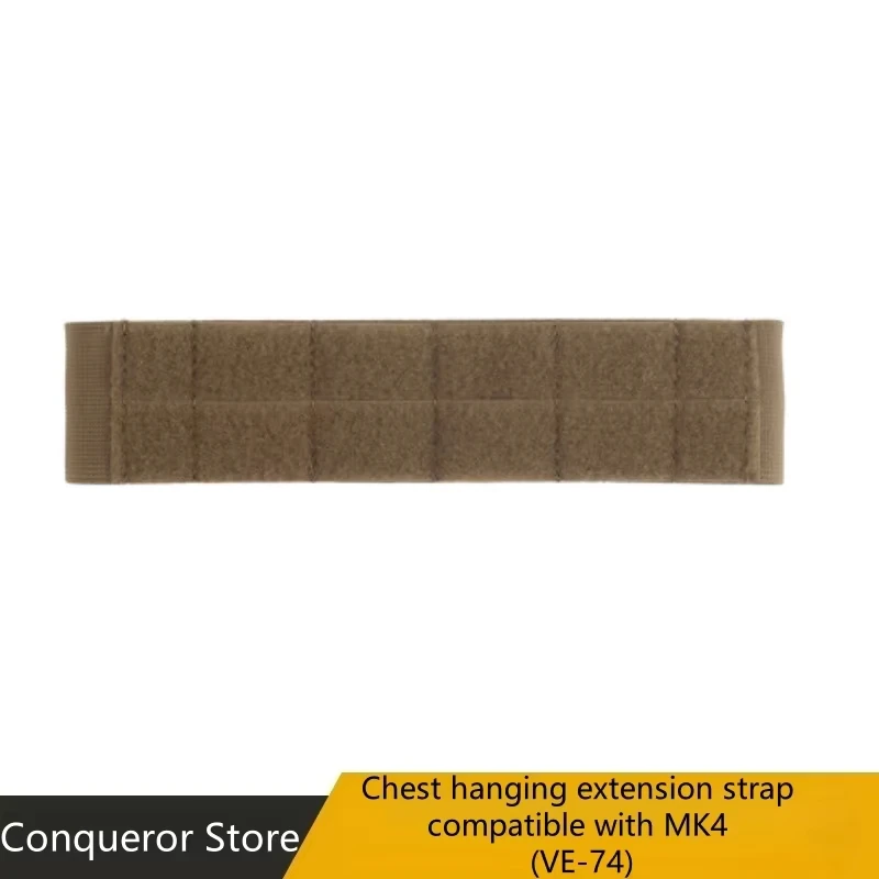 Correa de extensión para colgar en el pecho con superficie adhesiva para senderismo/viajes/cosplay, accesorios para chaleco de caza