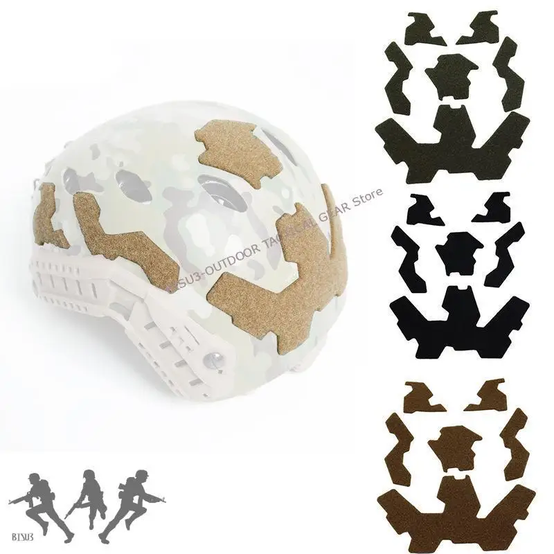 Parche táctico adhesivo con velcro para casco FAST, Wendy o Caiman - imagen 5